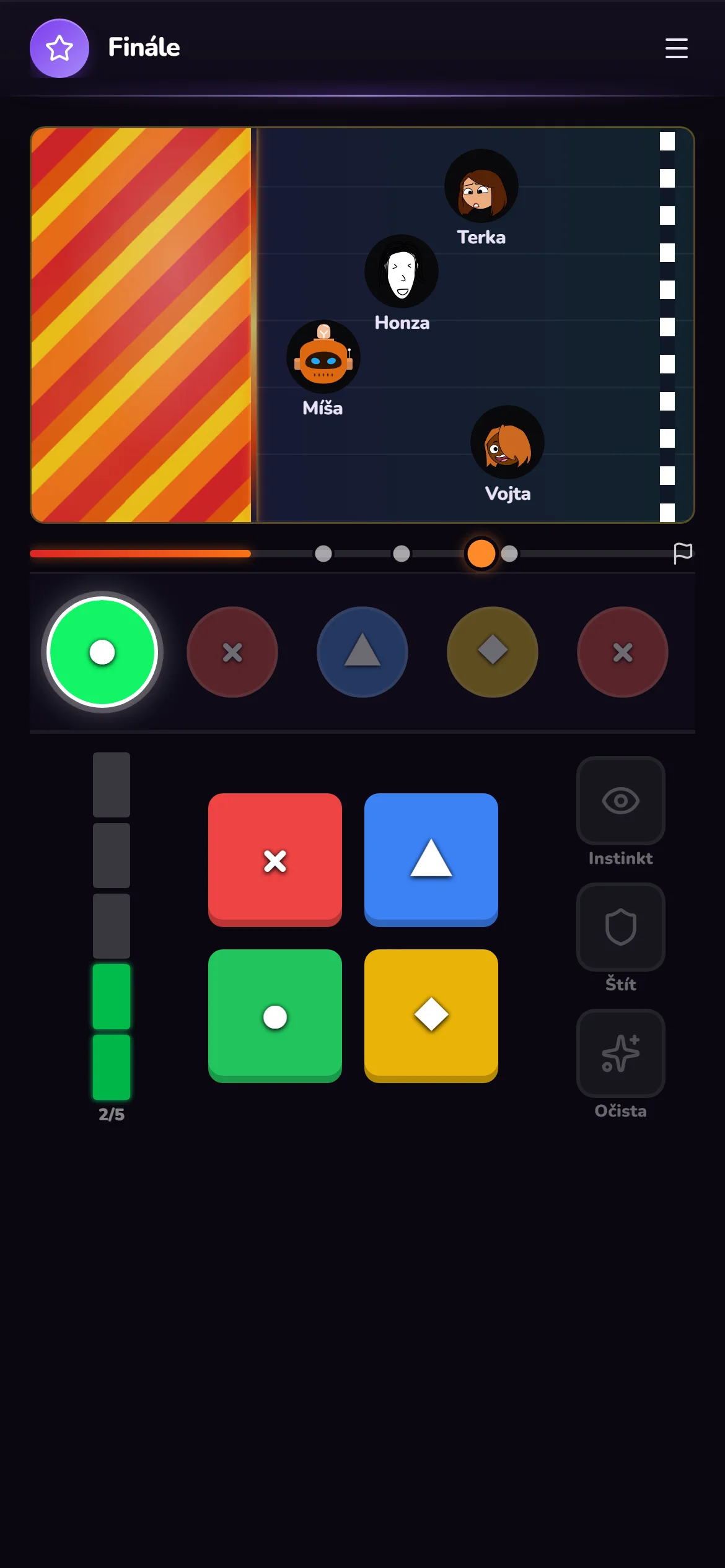 Ukázka hry Útěk z chrámu na mobilu